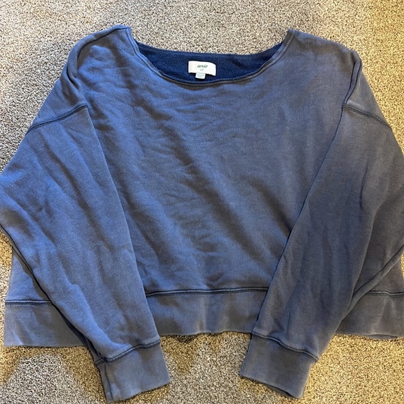 aerie Sweaters - AERIE cropped drop shoulder sweatshirt purple